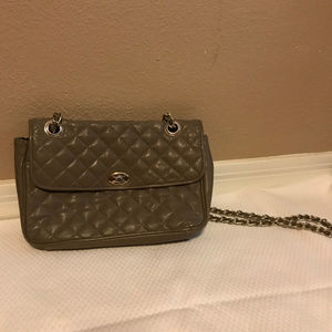 TANO Bag Used Grey with Grey and Gold Chain